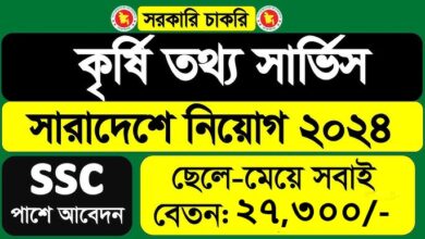 Agriculture Information Service Job Circular