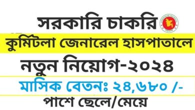 Kurmitola General Hospital Job Circular