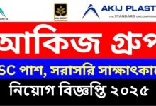 Akij Plastics Ltd Job Circular