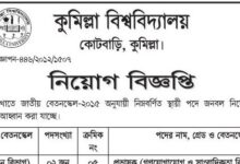 Comilla University Job Circular 2024