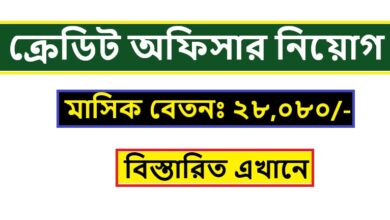 Credit Officer Jobs Circular NGO